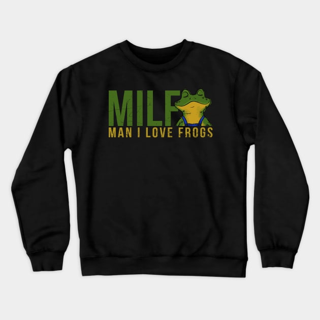 man i love frogs cute Crewneck Sweatshirt by Thermul Bidean